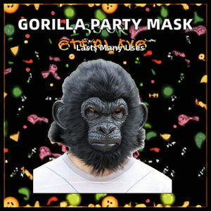 Venta al por mayor realista Kingkong gorila máscara Animal chimpancé disfraz <span class=keywords><strong>para</strong></span> Halloween <span class=keywords><strong>carnaval</strong></span> fiesta máscaras - Product Image 2