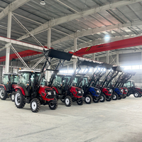 Tracteur agricole à roues certifié en Europe, best-seller, 40 CV, 60 CV, 4x4, avec contrepoids et crochet de remorquage