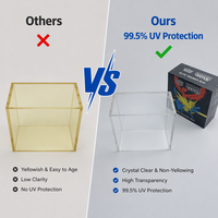 Boîte de rangement pour cartes en acrylique de qualité supérieure pour ETB Elite Trainer Box, protection UV à 99,5 %
