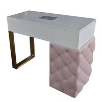 Bureau de manucure en toile, 2022, pour Salon de manucure, rose, Style français classique, réception d'ongles, 5 ans