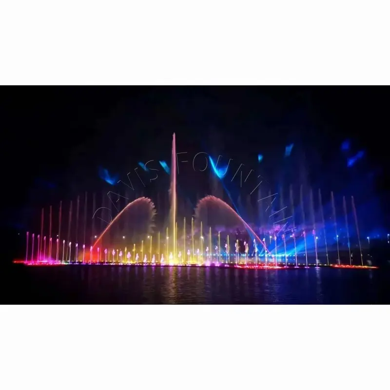 Индивидуальный дизайн 3D танцующий фонтан с подсветкой открытый музыкальный танцевальный фонтан