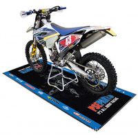 Tapis d'atelier en caoutchouc personnalisé, tapis de sol pour moto, noir