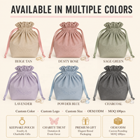 Sac de rangement en velours à fond rond avec cordon de serrage, idéal pour cadeaux, maquillage, bougies, avec logo personnalisé imprimé – Nouvelle collection tendance