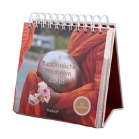 Calendrier de Bureau Spiralé Papier 2026 avec Impression de Logo Personnalisé, Design Créatif, Calendrier Mensuel de Table, Coffret Cadeau d'Affaires