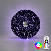 Lampe de chevet en forme d'étoile à dégradé de couleurs pour chambre à coucher, veilleuse d'ambiance avec fonction RGB, lampe murale pour salon