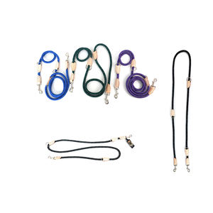 Bande de cordon réfléchissante double avec connecteur en cuir véritable 1,2*200 pour laisses d'animaux - Product Image 4