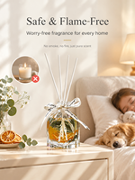 Diffuseur de parfum d'ambiance de luxe à bâtonnets, flacon en verre, huile essentielle, diffuseur d'arômes longue durée, conception personnalisée OEM ODM