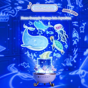 Đèn Chiếu Bầu Trời Ngôi Sao Giáng Sinh Đèn Chiếu Bầu Không Khí Sáng Tạo Quà Tặng Sinh Nhật Loa Không Dây Âm Nhạc Cho Bé Gái Đèn Ngủ - Product Image 4