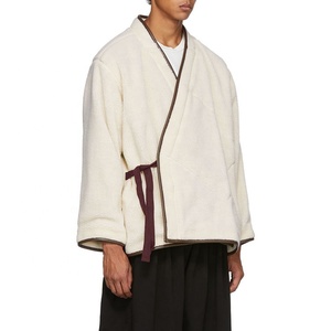 Latest Fashion Design High Quality Custom White <strong>Kimono</strong> <strong>Jacket</strong> for <strong>Men</strong> - Product Image 2