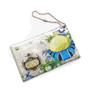Credit Card Holder, Small RFID Card Wallet Organizer Case with Zipper & Keychain, easy carry when shopping