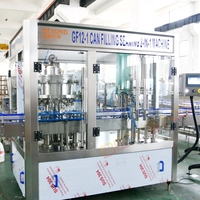 Machine de remplissage de canettes 3000 CPH pour boissons gazeuses - Ligne de production de canettes en aluminium pour sodas et boissons énergisantes gazeuses