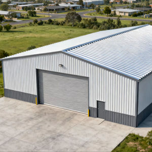 Entrepôt moderne en structure acier préfabriquée, bâtiment industriel métallique pré-conçu pour stockage, usine, grange, garage - Product Image 4