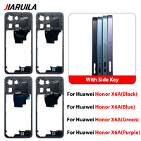 Casing Bezel Tengah, Kaca Belakang, Penutup Baterai untuk Ponsel Honor X6A, Sasis Depan, Panel Pintu Belakang, Suku Cadang Perbaikan