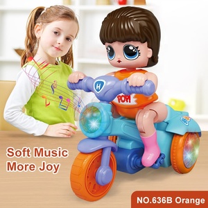 Jouet électronique personnalisé modèle électronique <span class=keywords><strong>de</strong></span> tricycle dessin animé <span class=keywords><strong>pieds</strong></span> sur tricycle voiture jouet avec musique lumières jouet jeu amusant voiture à retirer - Product Image 5