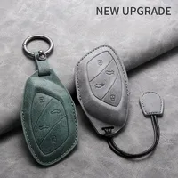 Étui de protection en cuir pour clé de voiture SLL pour Roewe RX5 I6 I5 RX3 RX8 ERX5 pour MG ZS EV MG6 EZS HS EHS MARVEL X MARVEL R Électrique 2021