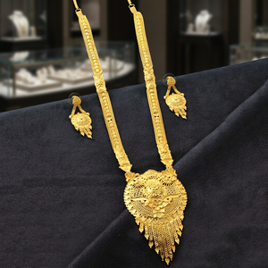 Wholesale 14K 18K 24K Micron Gold Fashion Long Jewelry Set, Traditional Wedding Long Jewelry Set Micron Forming Long Jewelry Set - Product Image 2