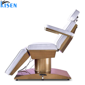Lit de massage électrique de luxe Kisen, mobilier de salon moderne sur mesure, lit de cils doré, table de massage, chaise de beauté, lit de spa - Product Image 4