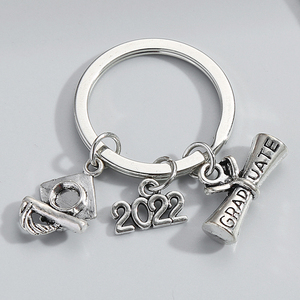 Porte-clés de graduation 2022, règle, casquette de chantier, diplôme, porte-clés, porte-clés de jour de remise des diplômes pour cadeaux d'étudiants, bijoux faits à la main - Product Image 2