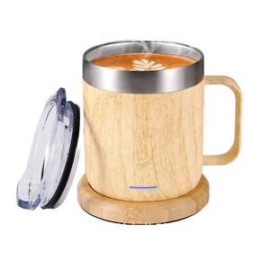 <span class=keywords><strong>Taza</strong></span> de café <span class=keywords><strong>autocalentable</strong></span> clásica M17, <span class=keywords><strong>taza</strong></span> de 55 grados, calentador cálido de 12 oz, luz de apagado de 10 horas, tazas de lujo para acampar - Product Image 2