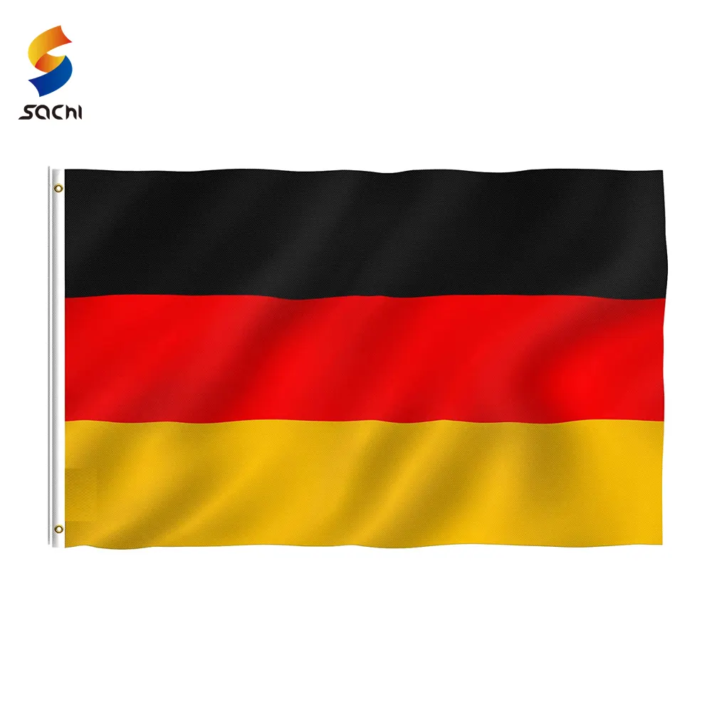 ป้ายโฆษณาและแบนเนอร์สีสดใสและสีจาง-หัวผ้าใบและธงเยอรมันเย็บคู่