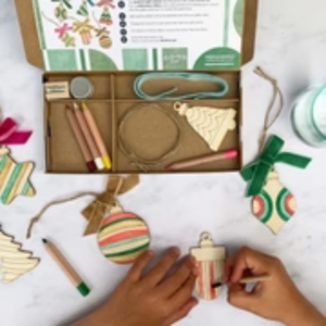 Sıcak satış DIY eğitici oyuncak takım Unisex ahşap zanaat boyama kiti çocuklar için 5-7 yıl cadılar bayramı noel bebek hediye fikirleri için