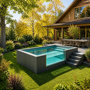 <span class=keywords><strong>Piscine</strong></span> sur mesure en fibre de verre, spa en fibre de verre, <span class=keywords><strong>piscine</strong></span> surélevée en fibre de verre, <span class=keywords><strong>dôme</strong></span> de <span class=keywords><strong>piscine</strong></span> préfabriqué, <span class=keywords><strong>piscine</strong></span> hors sol en fibre de verre avec terrasse - Product Image 3
