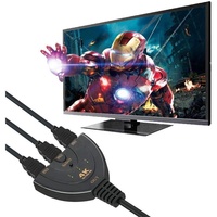 Conmutador HDMI 3 en 1, Cable Divisor HDMI con Conector Pigtail, Compatible con Salida de Video y Audio 4K 2K 1080P para PC, Laptop, Monitor, TV, STB, Switch, PS5