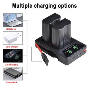 EN-EL15 ENEL15 EN-EL15C ENEL15C LED USB double chargeur pour <span class=keywords><strong>Nikon</strong></span> <span class=keywords><strong>D500</strong></span> D600 D610 <span class=keywords><strong>D750</strong></span> D7000 D7100 D7200 D800 D800E D810 - Product Image 4