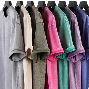 Nouveau T-shirt tricoté vintage pour homme 2026, 100 % coton de haute qualité, délavé à l'acide, coupe oversize, manches longues ou courtes, vierge, impression numérique - Product Image 1