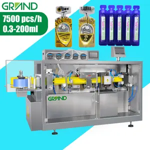 GGS-118P5 yeni ürün otomatik şişe şekillendirme flakon plastik ampul dolum ve kapatma makinesi 10ml Oral sıvı dolum makinası