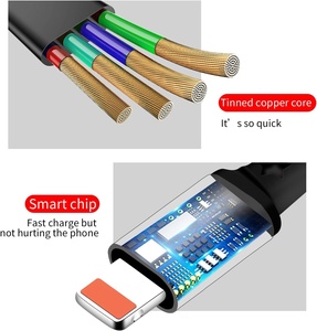 Cable USB 3 en 1 para iPhone, Cables de Carga y Datos, Carga Rápida 3A Tipo-C, Cable USB Retráctil 3 en 1 para Teléfono Móvil Android - Product Image 3