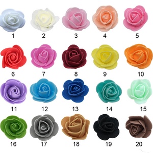 Cabezas de Flores Artificiales de Espuma al por Mayor, Flores Baratas, 100 Piezas/Juego, Decoración para Oso de Peluche/Vestido/Hogar/Fiesta/Boda - Product Image 6