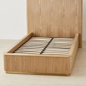 Letto Moderno di Lusso in Legno Massello, Letti in Legno per Set Camera da Letto di Alta Gamma, Mobili di Lusso - Product Image 3