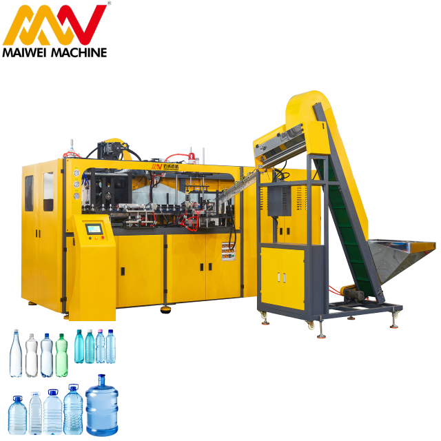 4 cavities 500ml fully automatic plastic mineral pure water soymilk spices oil shampoo bottle making machine