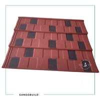 Tuiles de toiture en acier revêtu de pierre Sangobuild pour entrepreneurs et artisans – Matériau de toiture facile à installer pour le bricolage
