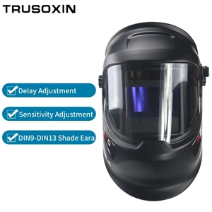 Casco de Soldadura con Oscurecimiento Automático Panorámico, Gran Ángulo de Visión, Sensor de 4 Arcos, Máscara de Soldadura - Product Image 6