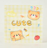 Sacs refermables personnalisés avec des motifs de dessins animés mignons, petites pochettes en mylar pour l'emballage de biscuits, de bonbons et de bijoux