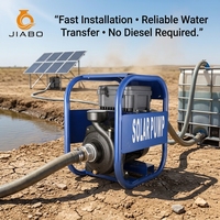 Pompe à eau solaire submersible à basse pression en acier inoxydable 2HP 3 pouces 6m³/h 125m pour puits profond agricole avec contrôleur MPPT