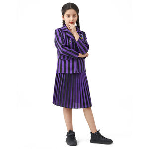 Jupe d'uniforme scolaire Wednesday Addams de la famille XJ <span class=keywords><strong>Adams</strong></span>, robe de performance cosplay - Product Image 2