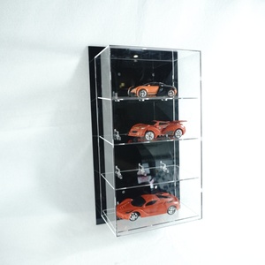 Vitrine de présentation en acrylique lavable, écologique et personnalisée pour modèles de camions et voitures miniatures, pré-assemblée, design moderne pour la maison - Product Image 2