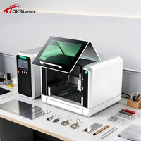 Nouvelle machine de découpe laser CNC à fibre à refroidissement par eau haute précision 300x300mm pour tôles métalliques, compatible AI/DST/LAS, pour usage domestique