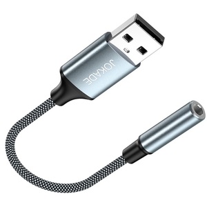Adaptador de audio Jokade de 3.5mm a USB para auriculares y micrófono - Product Image 4