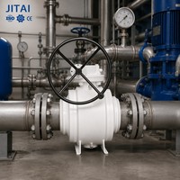 Vanne à boisseau sphérique entièrement soudée, enterrée, fixe, en acier forgé A105, avec raccord à souder bout à bout, structure DBB OEM, garantie 2 ans, pour gaz