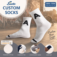 Diseño de ropa urbana atrevida |   Calcetines de Trabajo Personalizados con Logotipo Jacquard y Letras Bordadas |   Calcetines Deportivos de Moda para Hombre