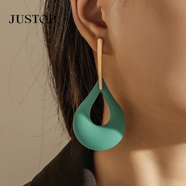 2022 New Hoop Earrings Drop Earrings Jewelry Gold Plated Stainless Steel Double Hoop Simple for Women 14K BSCI Customized Color