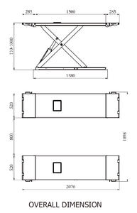 Diskon besar (sciss) profil rendah super tipis pemasangan di tanah tengah naik gunting <span class=keywords><strong>mini</strong></span> kecil - Product Image 3