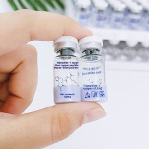 Sérum réparateur aux peptides de cuivre GHK-Cu en poudre lyophilisée pour la récupération des peaux abîmées, anti-âge et stimulant de collagène - Product Image 2