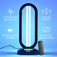 Lampe de stérilisation UVC à ozone pliable à bas prix d'usine, 38W, 110V-220V, télécommande domestique et commerciale, lumière de désinfection