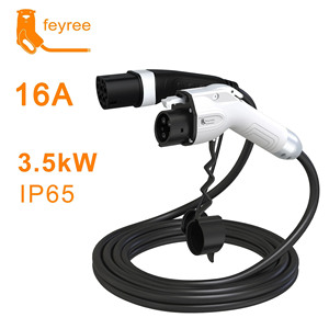 Feyree 3.5kW 16A Type 2 To Type 1 EV <b>Charging</b> <b>Cable</b> IEC 62196-2 to SAE J1772 Single Phase IP65 Waterproof TPU <b>Cable</b> - Product Image 1