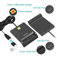 Lector de Tarjetas EMV USB Tipo C Multifuncional Universal para Programación de Tarjetas Bancarias y Uso Personal